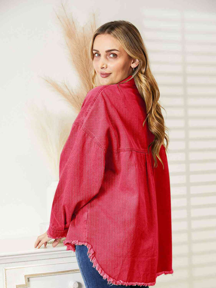 Stilla | Raw Hem Denim Jakke