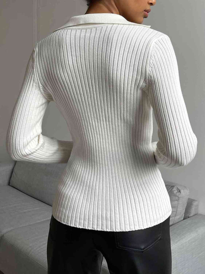 Stilla | Krave Rib-strikket Top