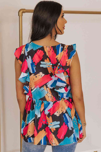 Stilla | Flutter Sleeve Peplum Tank