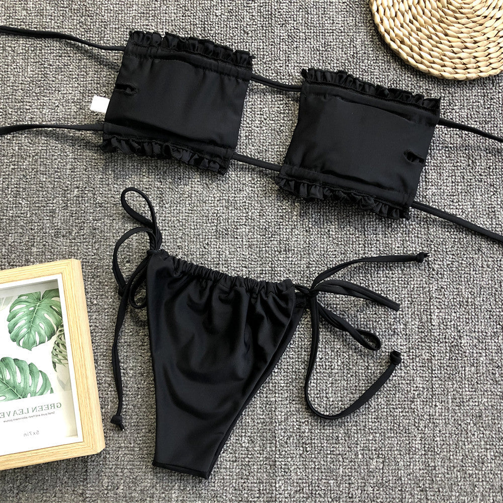 Stilla | Trim Ruched Bikini Sæt