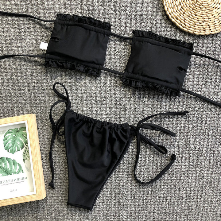 Stilla | Trim Ruched Bikini Sæt