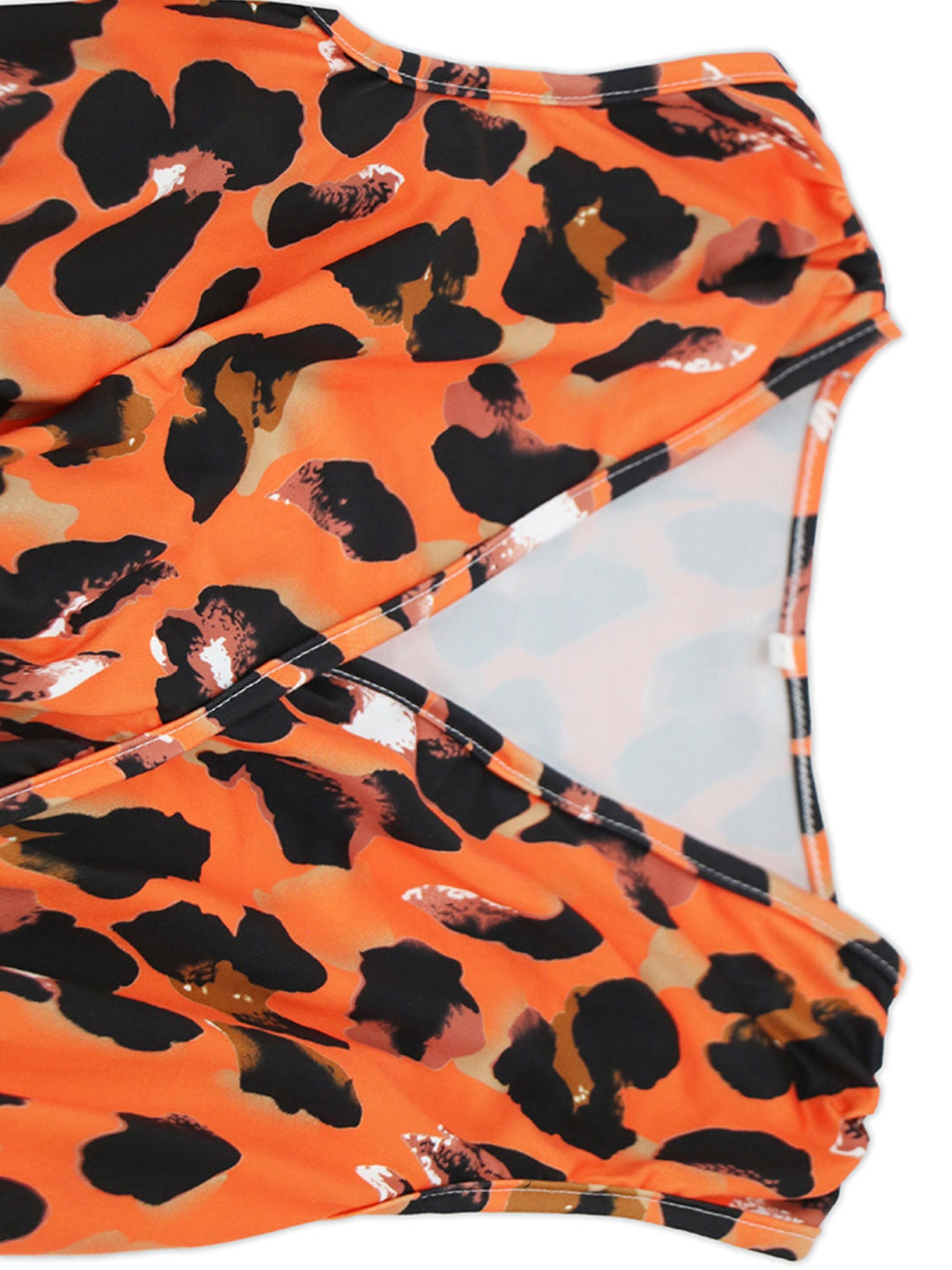 Stilla | Printet Surplice Tiered Tank Kjole