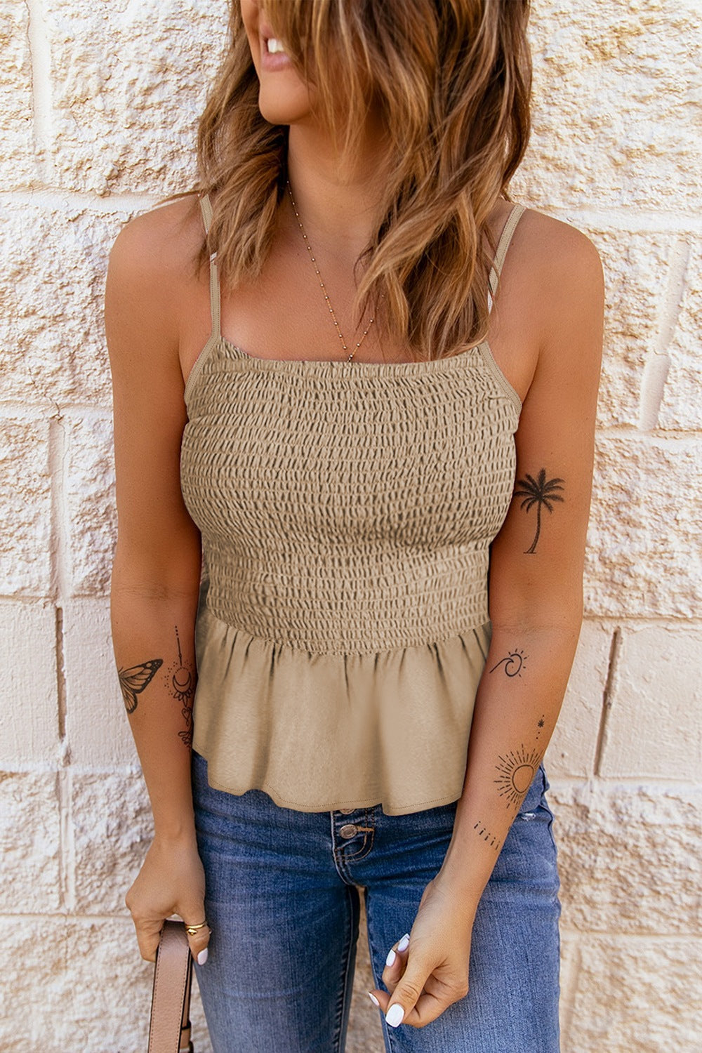 Stilla | Square Neck Spaghetti Strap Top