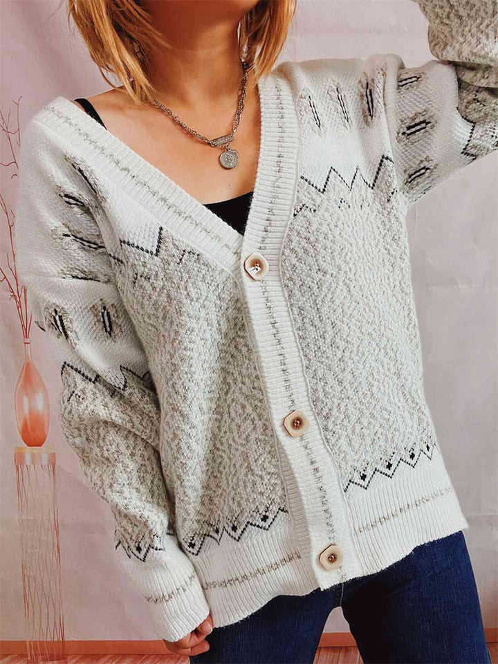 Stilla | Knappe Front Langærmet Cardigan