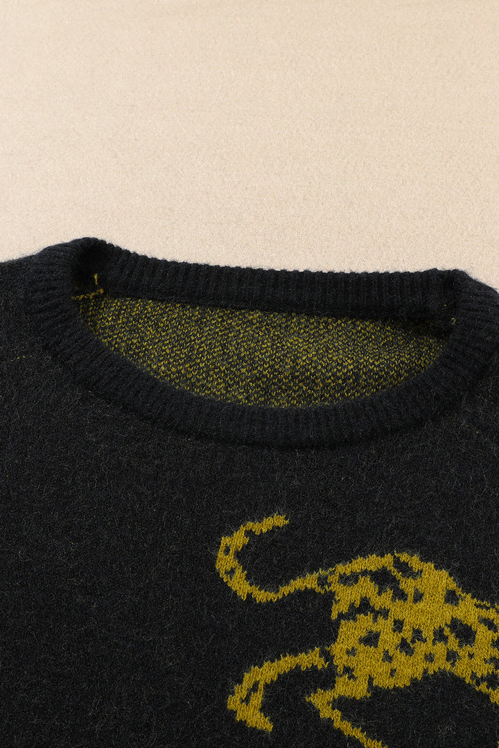 Stilla | Print Rund Hals Sweater