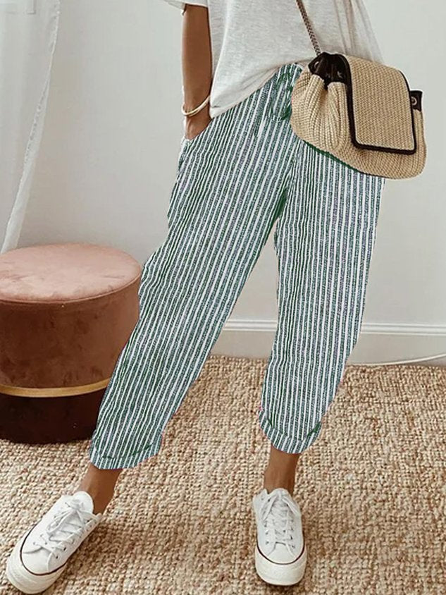 Stilla | Ant Sweat Luxe Linned Bukser