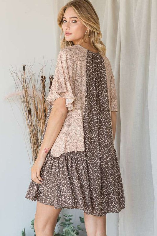Stilla | Print Ruffle Kjole