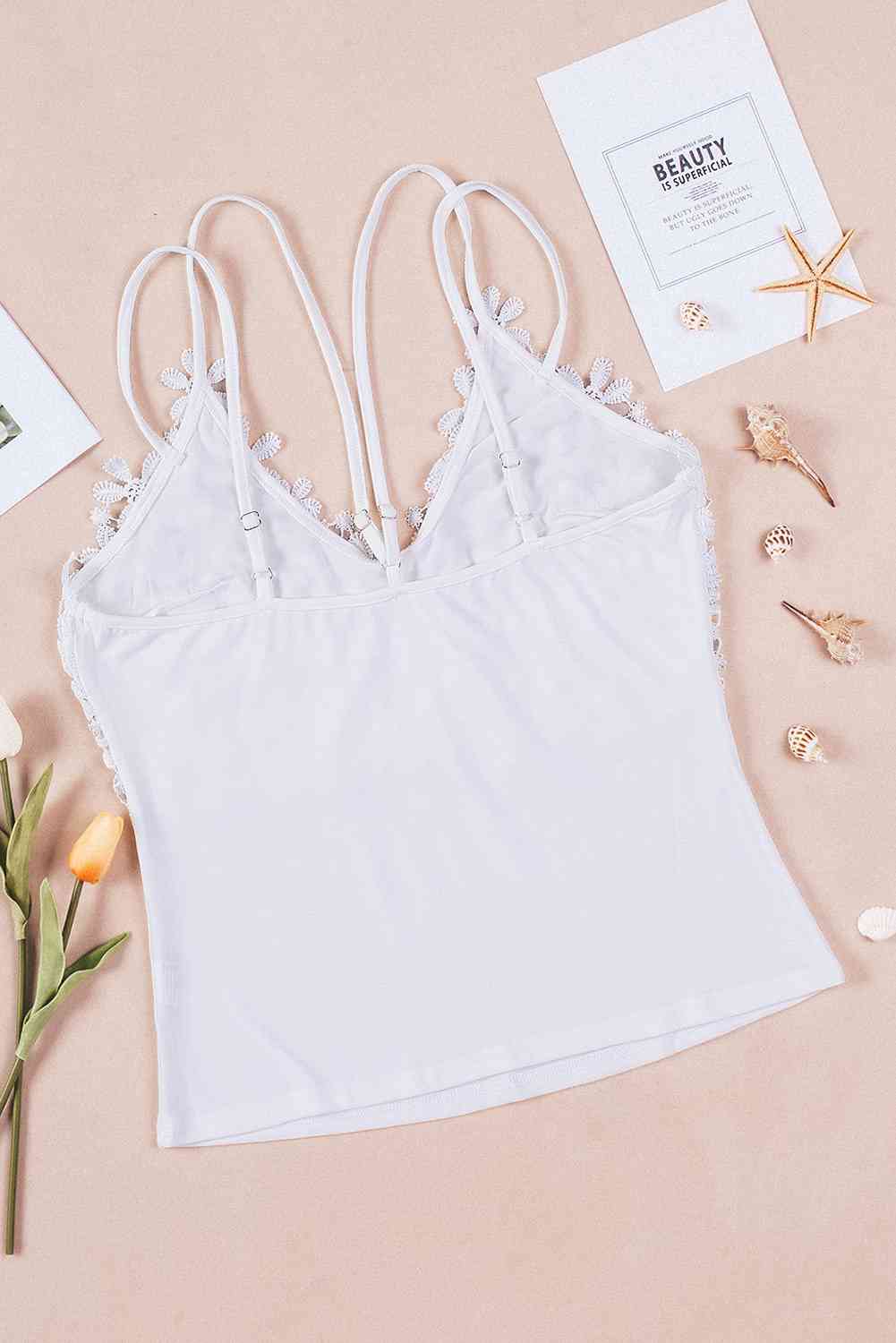Stilla | Dobbelt Spaghetti Rem Cami Top