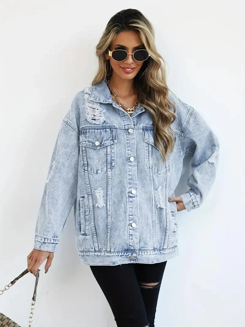 Stilla | Oversized Jeansjakke til damer