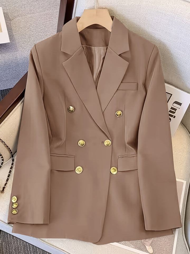 Stilla | Elegant Business Slim Blazer med gyldne knapper Ideel til alle årstider