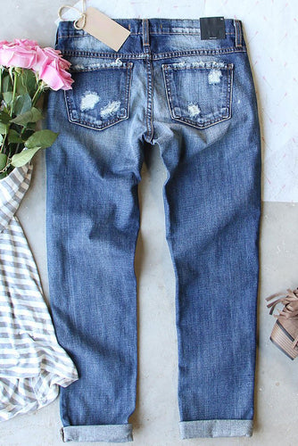 Stilla | Flag Mid-Rise Talje Lige Jeans