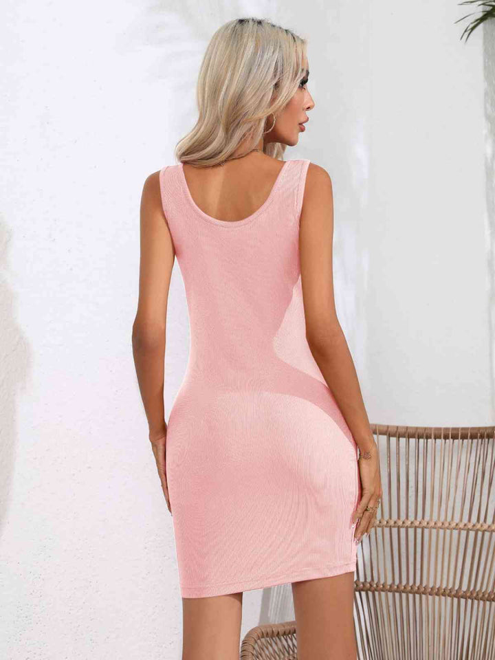 Stilla | Hals Uden Ærmer Bodycon Kjole