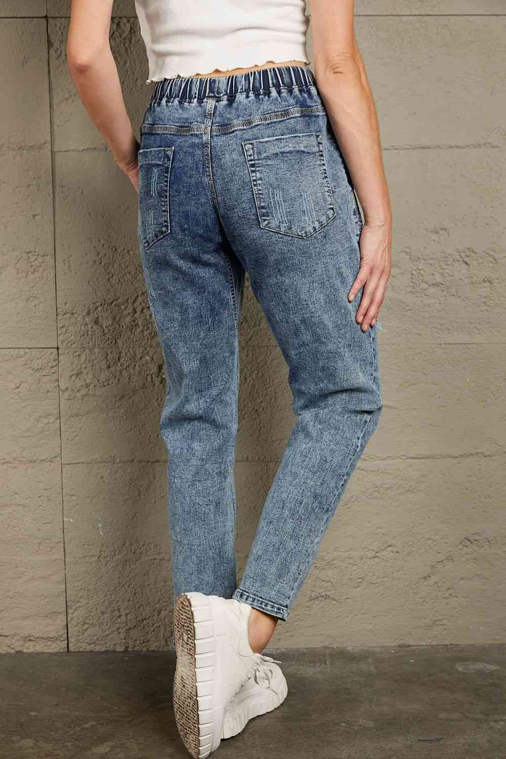 Stilla | Snoretræk Denim Joggers