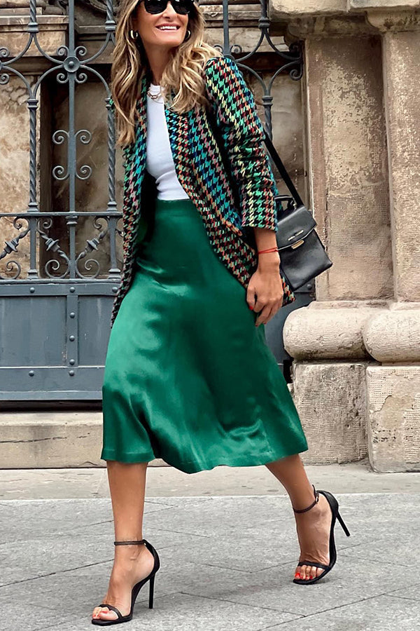 Stilla | Fall in the City Houndstooth Blazer