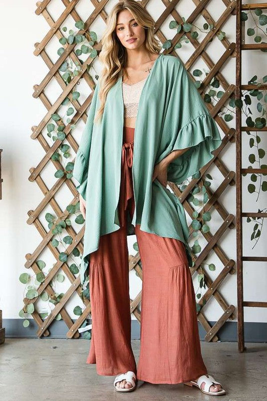 Stilla | Ærmer Ruffle Kimono