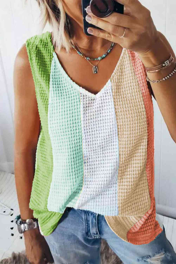 Stilla | Block V-hals Tanktop