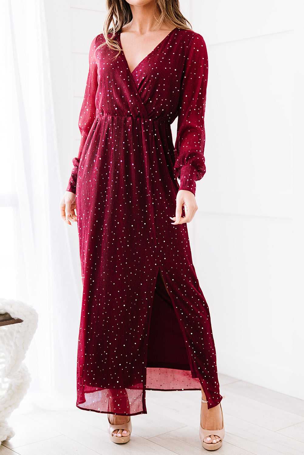 Stilla | Surplice Split Maxi Kjole
