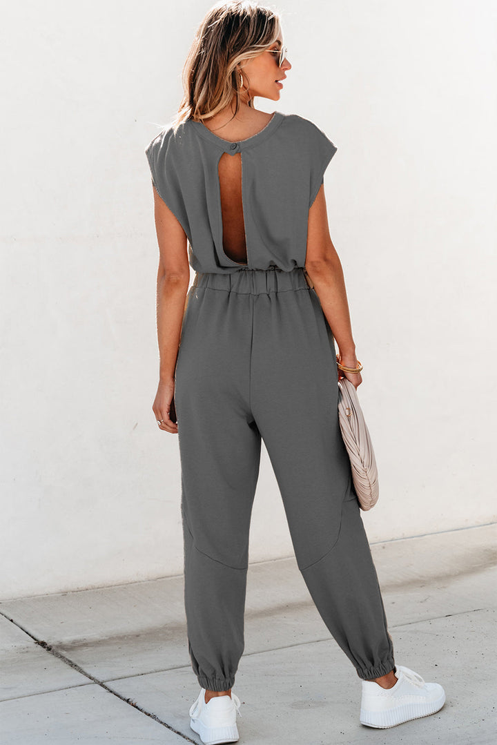 Stilla | Træksnor Kappe Ærme Jumpsuit