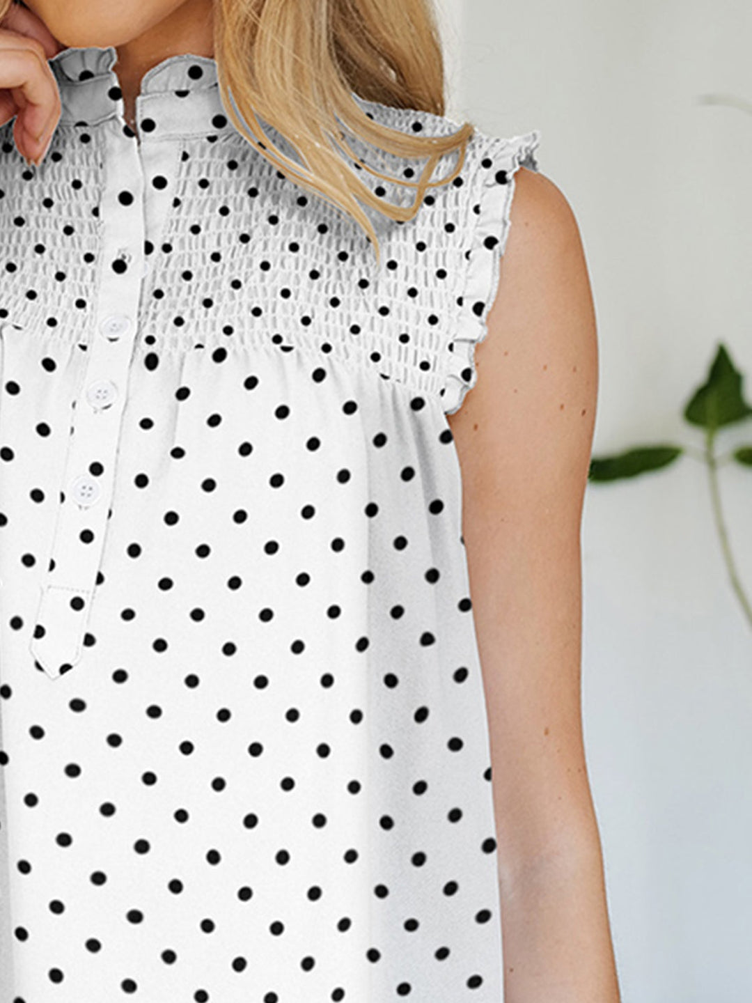 Stilla | Printet Mock Neck Top