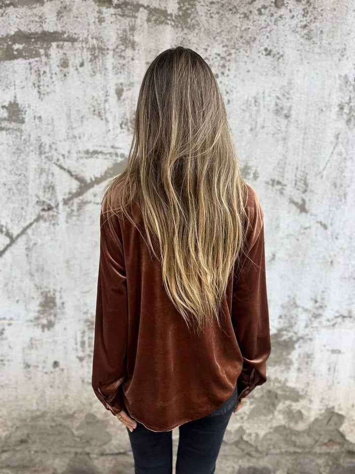 Stilla | Luksuriøs Bluse i Velour