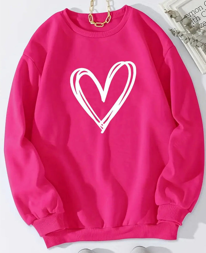Stilla | Print Rundhals-Langærmet Sweatshirt