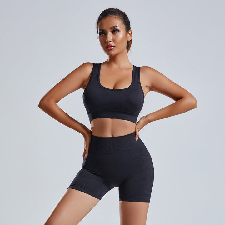 Skovae | 2-delt Yoga sæt med sport BH og shorts til damer