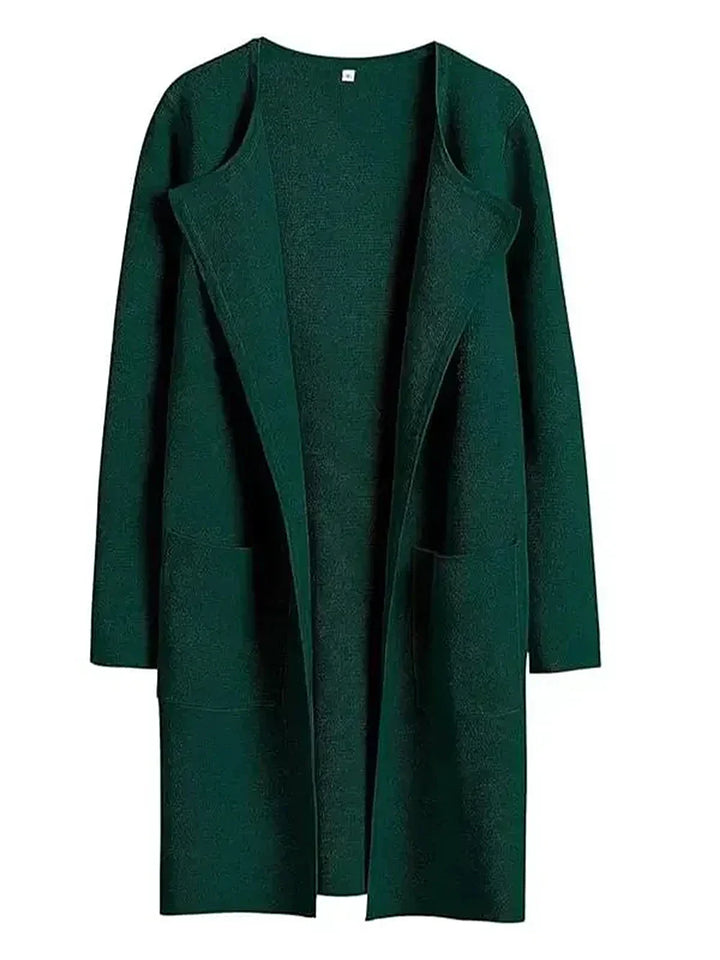 Stilla | Frakke Løs Skæring Knælængde Bred Revers Minimalistisk Design