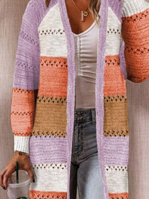 Stilla | Block Åben Front Åben Arbejde Cardigan