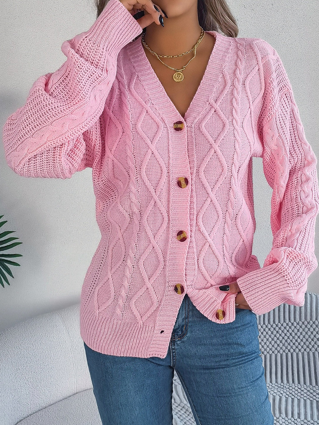 Stilla | Strik Langærmet Cardigan