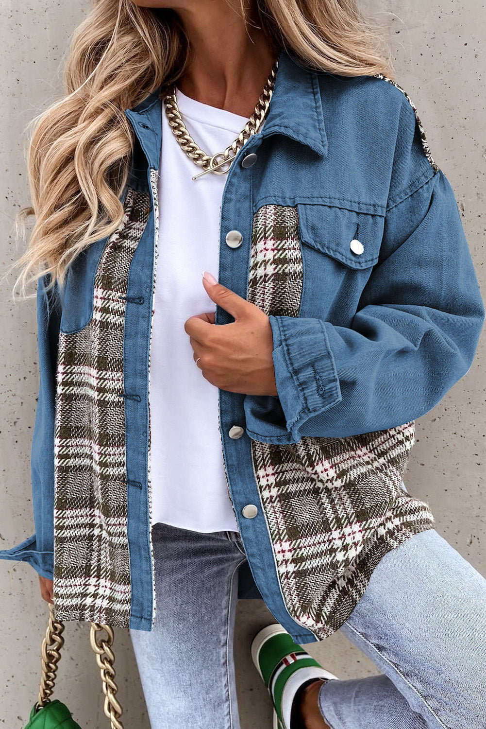 Stilla | Pocketed Button Up Denim Jakke