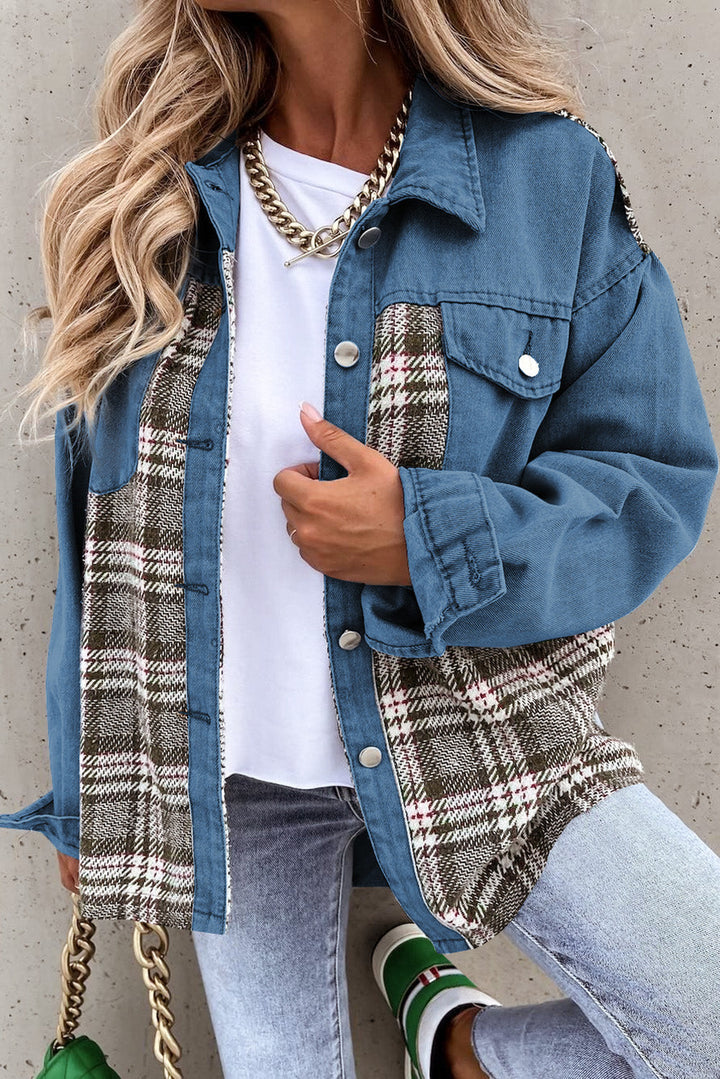 Stilla | Pocketed Button Up Denim Jakke