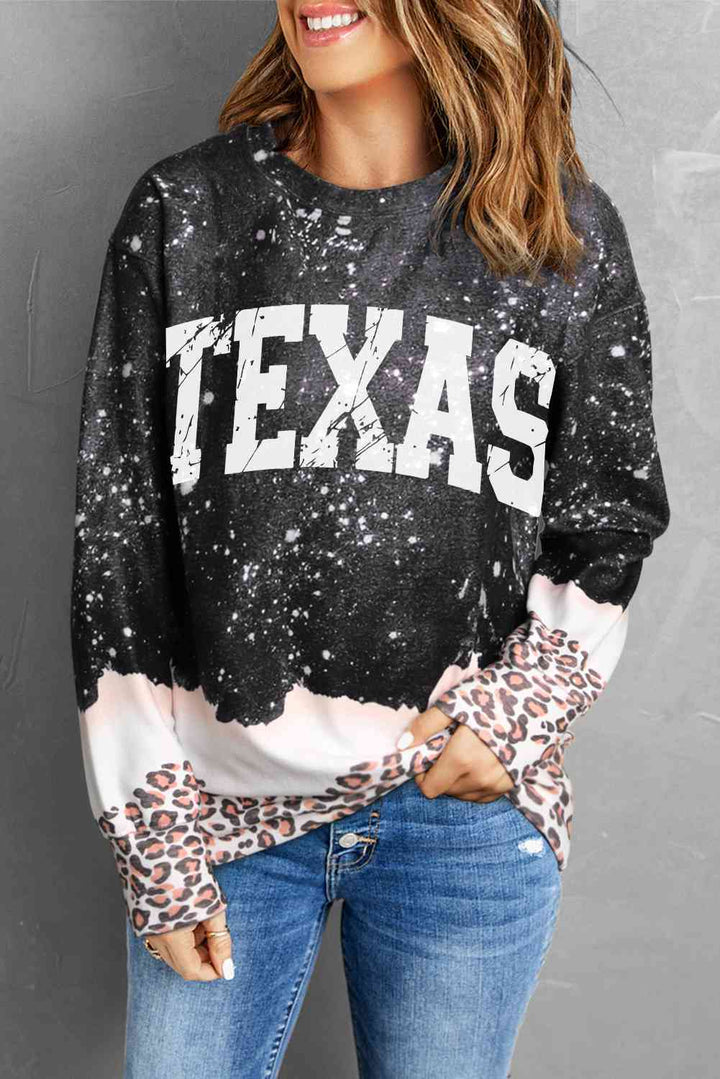 Stilla | Grafisk Leopard Sweatshirt