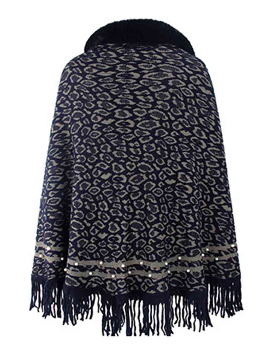 Stilla | Fringed Hem Poncho