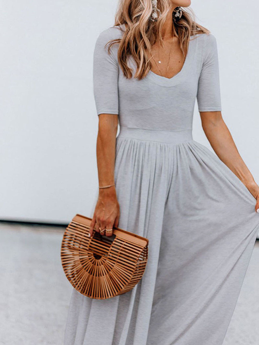 Stilla | Neck Kortærmet Jumpsuit