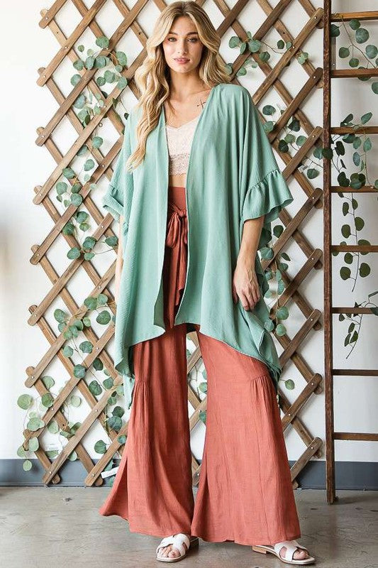 Stilla | Ærmer Ruffle Kimono