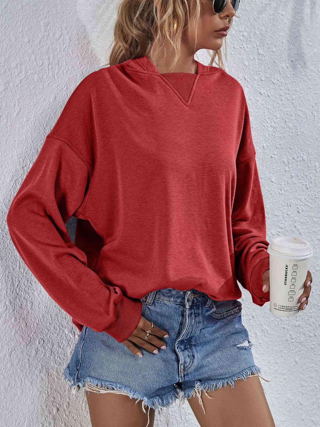 Stilla | Skulderskæring Hoodie