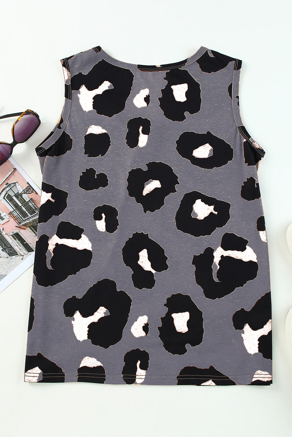 Stilla | Leopard Rund Hals Tank