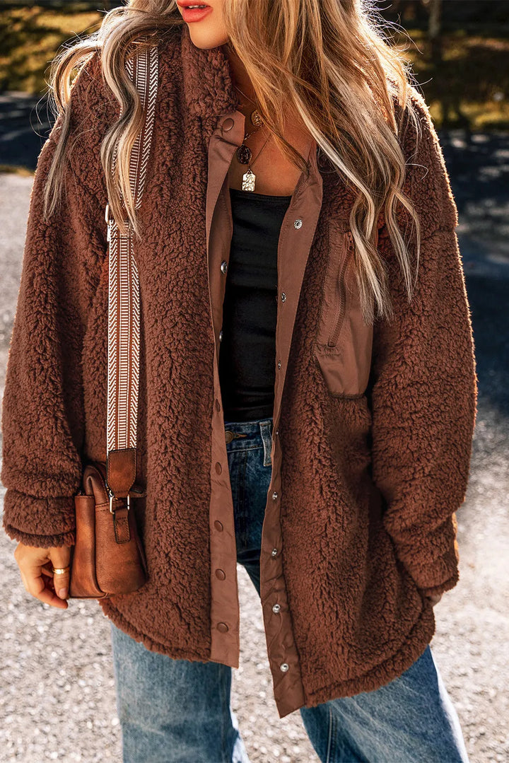 Stilla | Snap Down Dropped Shoulder Jacket