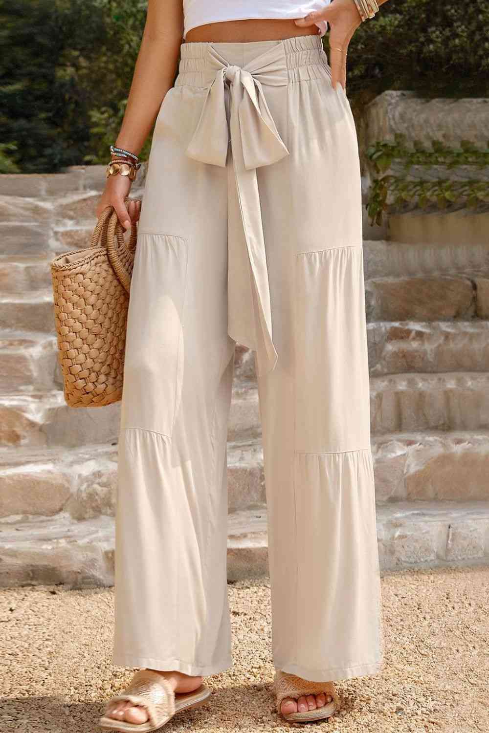 Stilla | Front Smocked Tiered Bukser