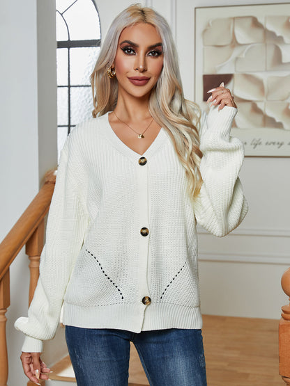 Stilla | Up V-hals langærmet cardigan