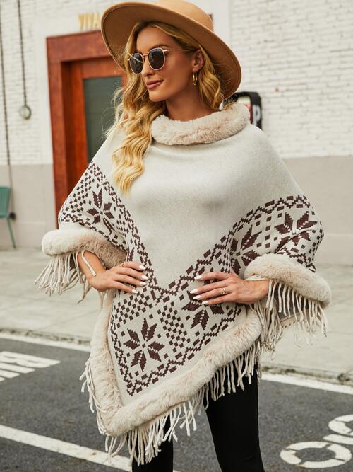 Stilla | Geometrisk Cape Ærme Poncho