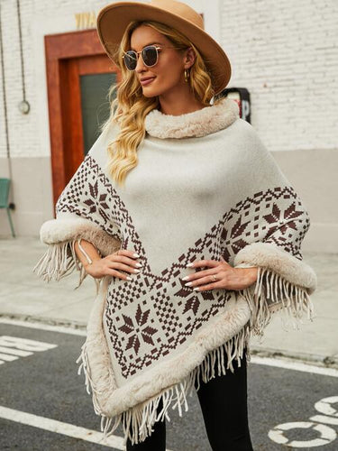 Stilla | Geometrisk Cape Ærme Poncho