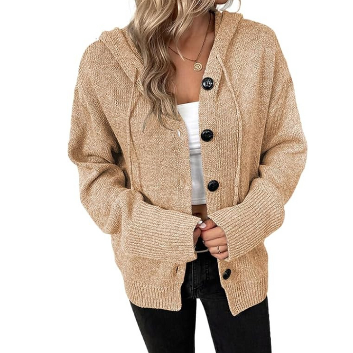 Stilla | Cozy Strikket Cardigan med Knapper til Kvinder