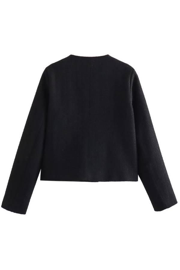Stilla | Hals Slim Fit Farveblok Kvinder Knapjakke