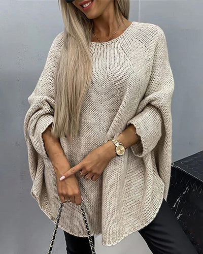 Stilla | Strikket Cape Sweater til Dame