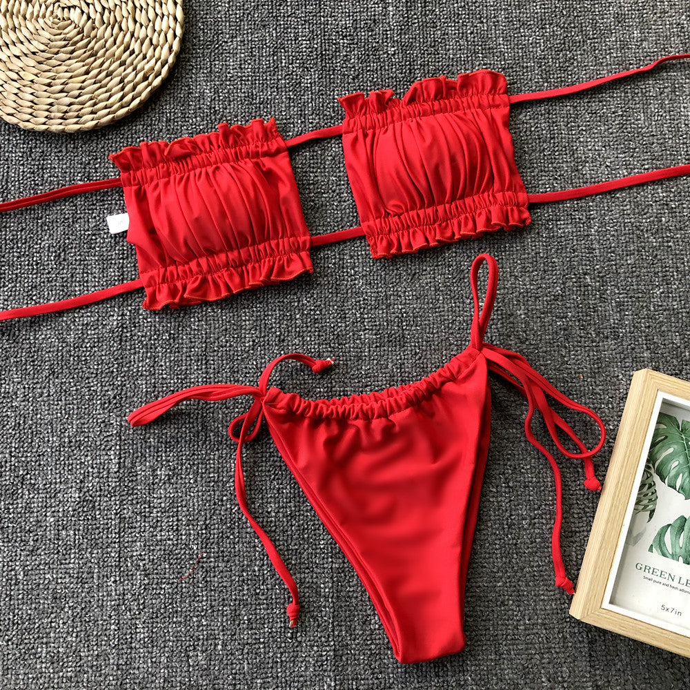 Stilla | Trim Ruched Bikini Sæt