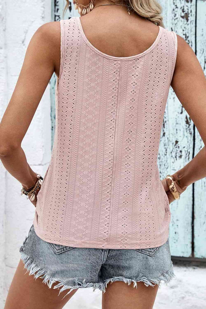 Stilla | Knapperlinje Detalje Øje Tank