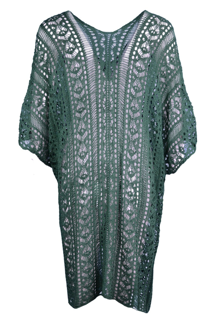 Stilla | V-hals Cover-up Med Frynse