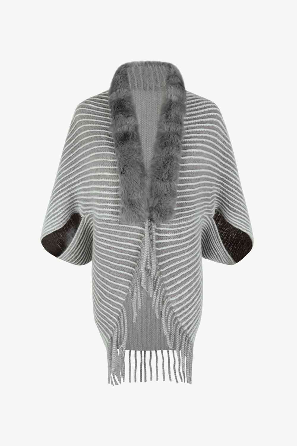 Stilla | Åben Front Frynse Poncho