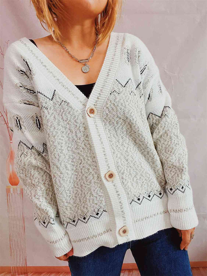 Stilla | Knappe Front Langærmet Cardigan